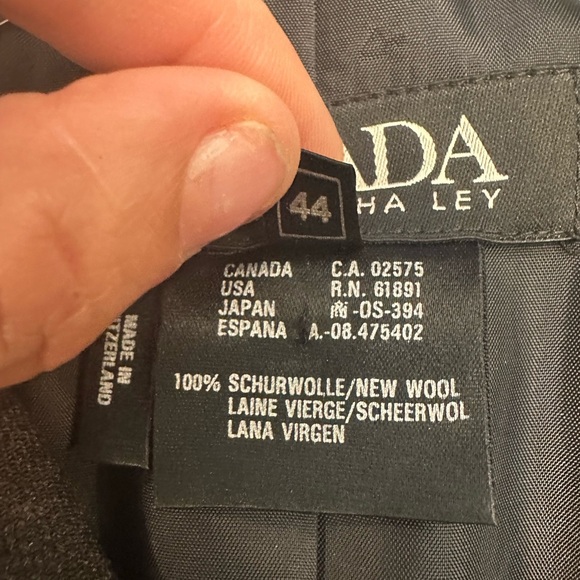 Escada Margaretha Key Wool Button Wrap Dress W/ Belt Size 44 FLAWED - Picture 11 of 16